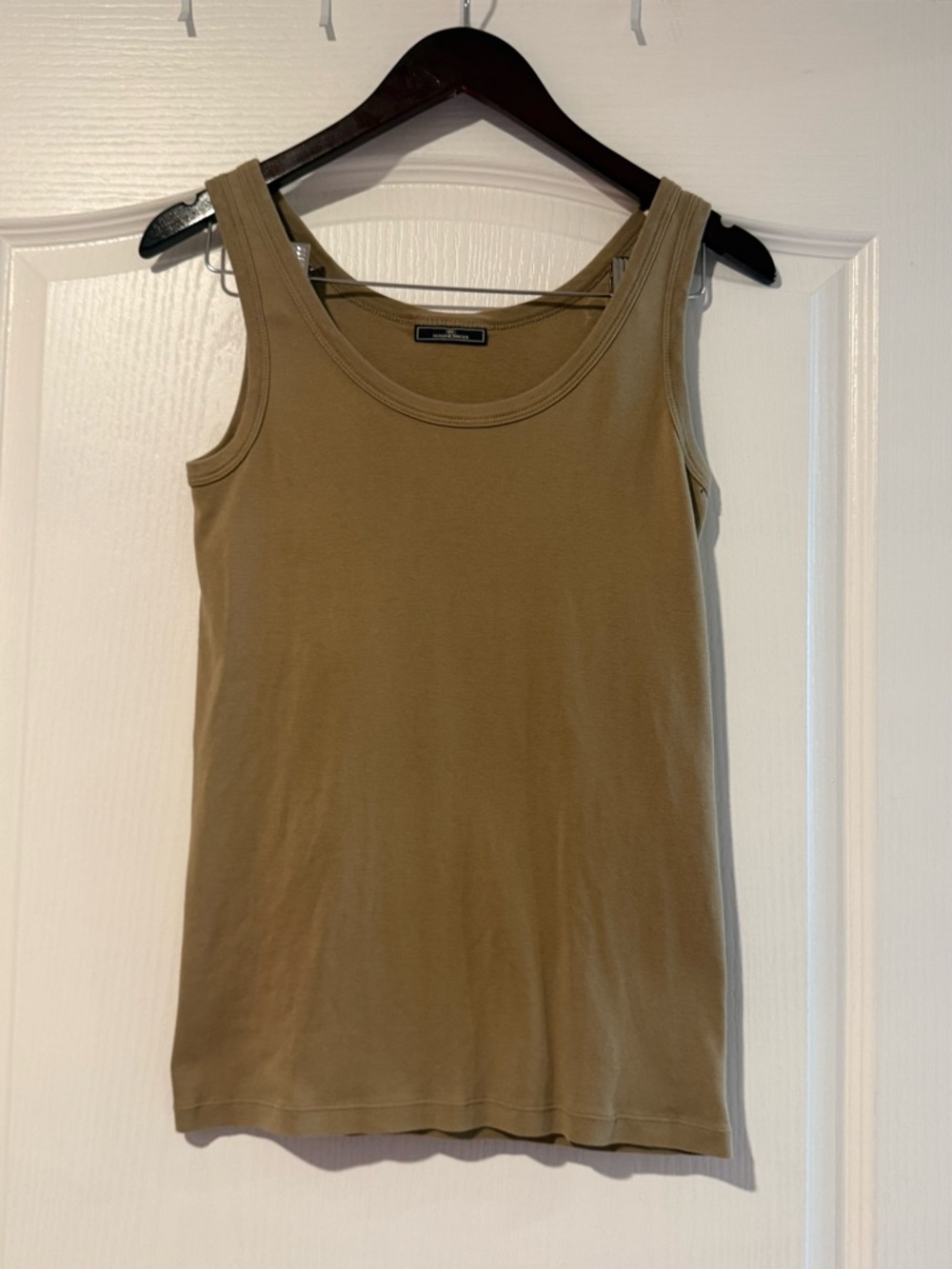 By Malene Birger Camel Tank Top Minimalist Basic Layering Tee Size L